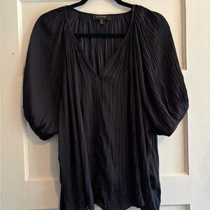 Banana Republic Black Pleated Blouse
